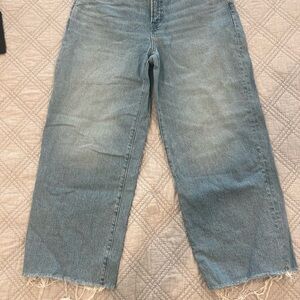 Madewell Faded Blue Cropped Jeans
